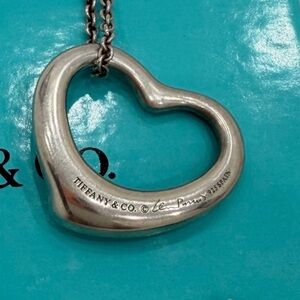 Tiffany & Co. Silver Open Heart Necklace